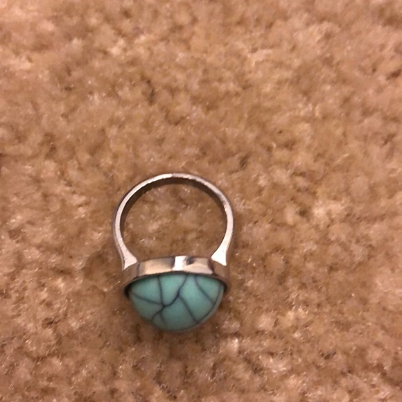 H&M Ring Size 8 Color Blue Silver - Picture 3 of 11